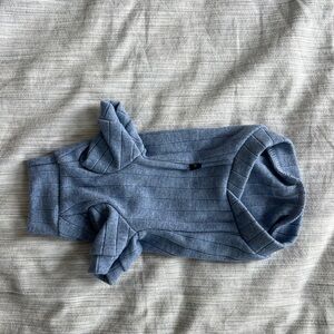 Blue Dog Sweater- Soft, Comfy, Breathable Pet Pullover, small, Machine Wash